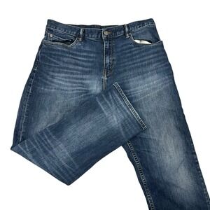 Banana Republic Straight Jeans Men's 34X30 Blue Dark Wash Denim